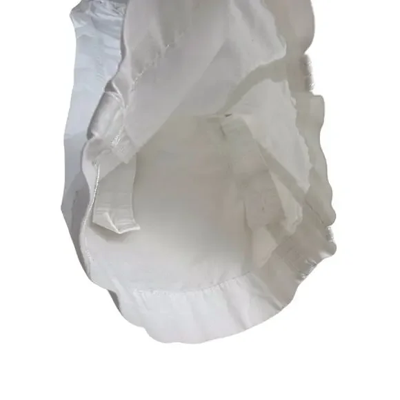 INC White Cargo Utility Pants Bling Buttons Zip Front Drawstring Waist - Picture 15 of 16